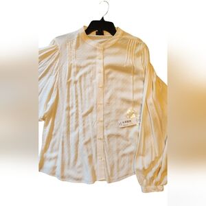 Worthington Polar Bear Dolman Sleeve Tunic Top Blouse